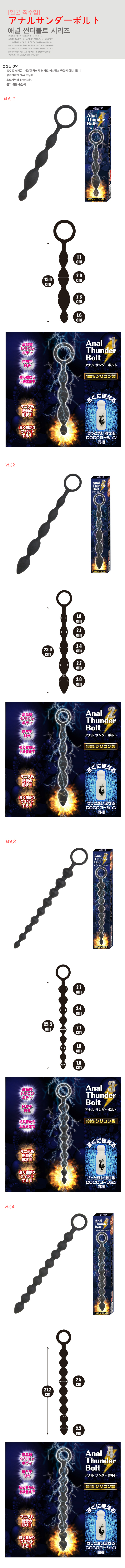 [일본 직수입] 애널 썬더볼트 시리즈(アナルサンダーボルト)