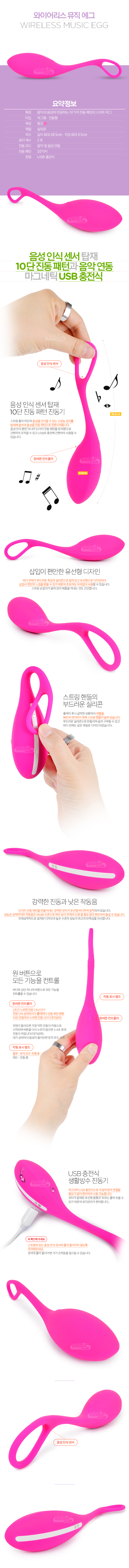 [음성 연동+10단 진동] 와이어리스 뮤직 에그 바이브레이터(Leten Wireless Music Egg Vibrator) - 레텐(LT3025) (LTN)