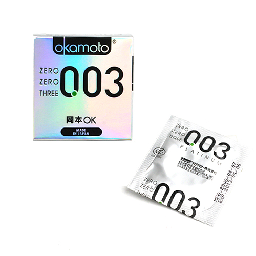 [일본 오카모토] 제로제로쓰리 0.03mm 1box(3p) - 신개념 일본명품 콘돔 추가이미지2