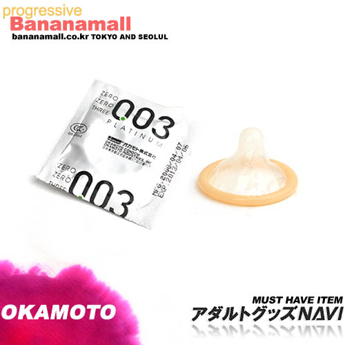 [일본 오카모토] 제로제로쓰리 003 낱개콘돔(1p) - 신개념 일본명품 콘돔 <img src=https://cdn-banana.bizhost.kr/banana_img/mhimg/ticon.gif border=0>