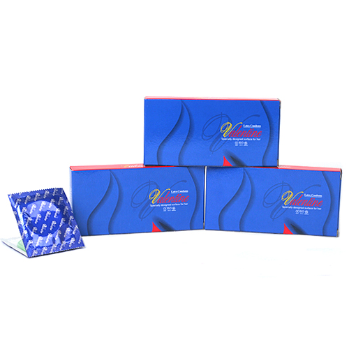 [초박형 그린색상] 발렌타인 3박스(30p) - 흥분 콘돔