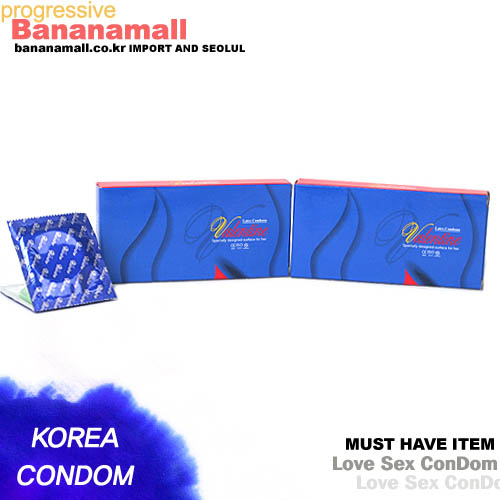 [초박형 그린색상] 발렌타인 2box(20p) - 흥분 콘돔