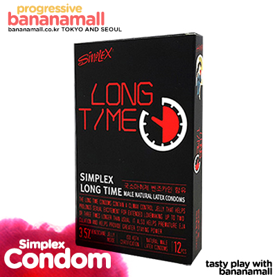 [롱러브콘돔] 심플렉스 초박형마취콘돔 1box(10p) - 마취콘돔