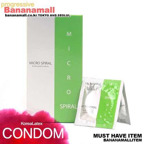 [나선형 콘돔] 마이크로 스파이럴 1box(8p)