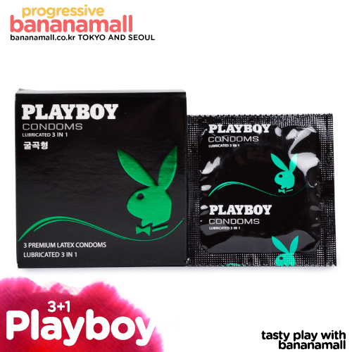 [PLAYBOY] 플레이보이 콘돔 쓰리인원 1box(3p)