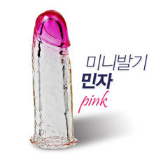 [특수콘돔] 미니 민자 발기 투칼라(핑크)