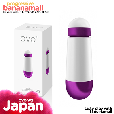 [일본 직수입] OVO W2-미니 바이브레이터 화이트 바이올렛 - 오보 (OVO)