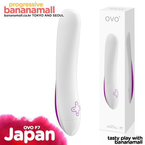 [일본 직수입] OVO F7-스틱 바이브레이터 화이트/바이올렛 - 오보 (OVO)