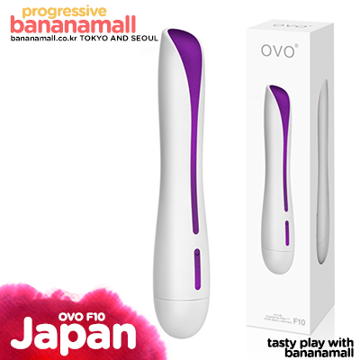 [일본 직수입] OVO F10-스틱 바이브레이터 화이트/바이올렛 - 오보 (OVO)