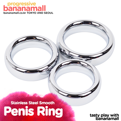 [발기력 강화] 스테인레스 스틸 스무스 페니스 링(Stainless Steel Smooth Penis Ring) - HSY(CR006) (HSY)