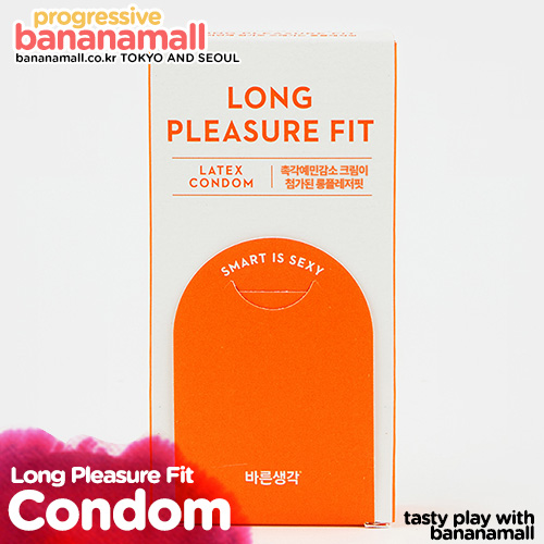 [사정지연] 바른생각 - 롱 플래져 핏 트리플 피쳐 콘돔 1box 8p(Long Pleasure Fit Triple Feature Condom)(DJ)