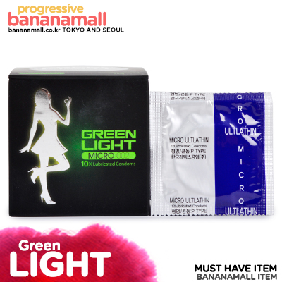 [포도향] 그린라이트 콘돔 초박형 10p(Green Light Micro 002)