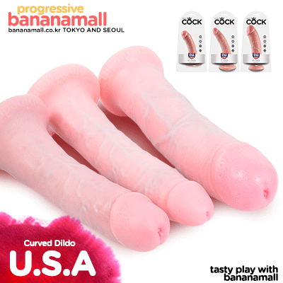 [욕구데이] [미국 직수입] 킹 콕 커브드 딜도 시리즈(King Cock Curved Dildo) - 파이프드림(PD5501-21) [NR] (SDJ)