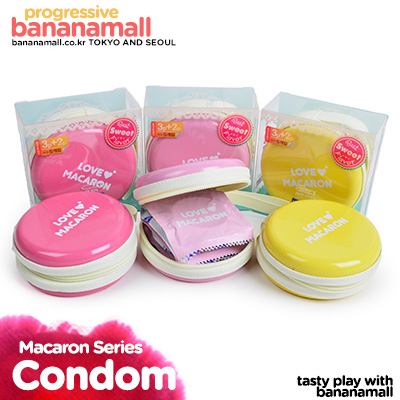 [케이스 포함] 마카롱 콘돔 시리즈 1box (5p)