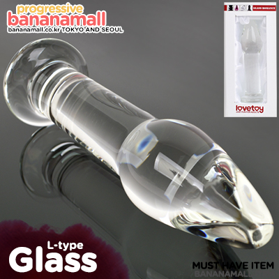 [섹스마스] [유리 딜도] 글라스 로맨스(Lovetoy Glass Romance L-type) - 러브토이(GS12C) (LVT)