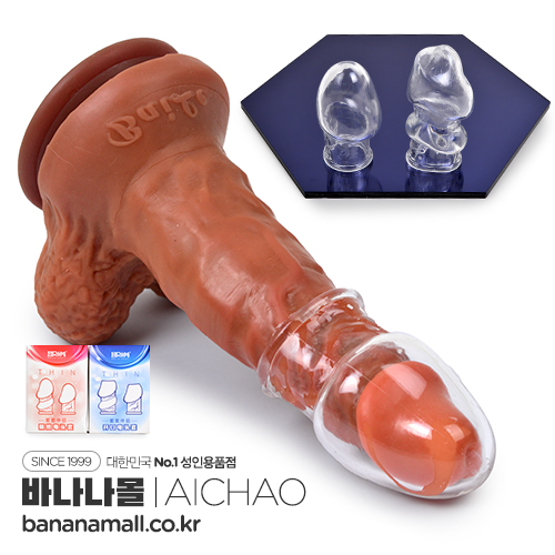 [자극 강화] 헤드기어 크리스탈 콘돔(Headgear Crystal Condom) - 아이챠오(LN0594) (ICH)