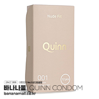 [무꼭지형 콘돔] 퀸 001 누드 핏 콘돔 무꼭지형 12P(Quinn 001 Nude Fit Condom 12P) [NR]