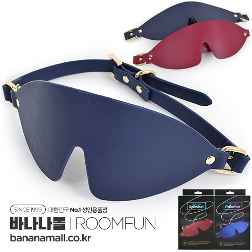 [SM 플레이] 룸펀 레더 블라인드폴드(Roomfun Leather Blindfold) - 룸펀(ZW-095A) (RMP)