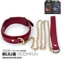 [SM 플레이] 룸펀 레더 칼라 위드 리쉬(Roomfun Leather Collar With Leash) - 룸펀(ZW-094A) (RMP)