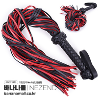 [SM 용품] 블랙 앤 레드 레더 윕(Black and Red Leather Whip) - 네젠드(E0056) (NZD)