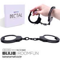 [SM수갑] 블랙 메탈 핸드커프스(Black Metal Handcuffs) - 룸펀(ZW-084B) (RMP)