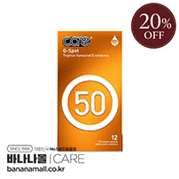 [❤️특별할인20%OFF][초박형 콘돔] 케어 50 도트&립 형 12p G-SPOT(Care 50 Condom 12P G-SPOT) (ALC)