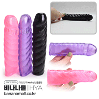 [특수 콘돔] 컬러풀 트위스트 페니스 슬리브(Colorful Twist Penis Sleeve) - 홍얀(YG-Z12) (HYA)