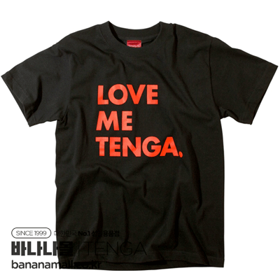 [Tenga] 러브 미 텐가 티셔츠 블랙(LOVE ME TENGA T-SHIRTS ブラック) - 텐가(TS-001-SB) (TGA)