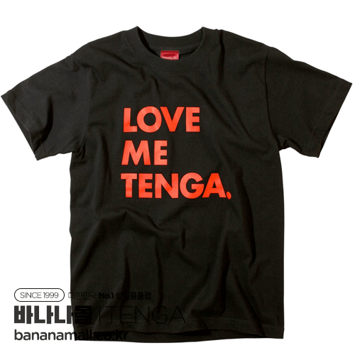 [Tenga] 러브 미 텐가 티셔츠 블랙(LOVE ME TENGA T-SHIRTS ブラック) - 텐가(TS-001-SB) (TGA)