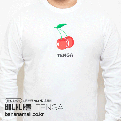 [Tenga] 텐가 체리 긴소매 티셔츠(TENGA Cherry 長袖Tシャツ ホワイト) - 텐가(TS-118-M) (TGA)