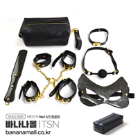 [SM구속] 샤이니 블랙 레더 세트(Shiny black Leather Set) - TSN(XD309) (TSN)