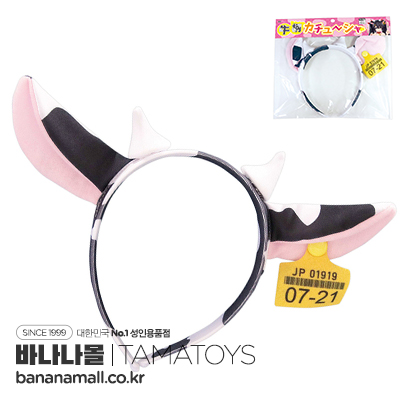 [일본 직수입] 얼룩무늬 젖소 머리띠(牛柄カチューシャ) - 타마토이즈(TMT-1796) (TH)
