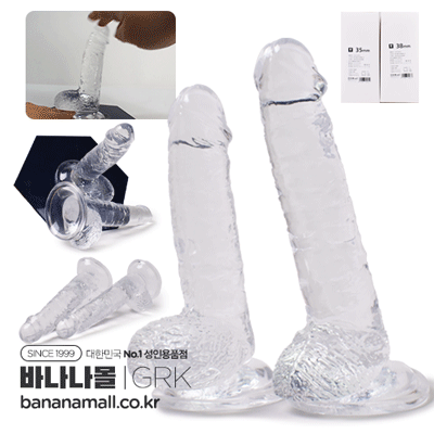 [흡착딜도] 크리스탈 나이트 페니스(Crystal Knight Penis) - 가라쿠(GK2308A-69/6975488690620) (GRK)