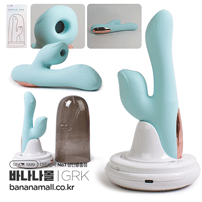 [10단진동+10단흡입+온열] 리틀 폭스 바이브레이터 (Little Fox Vibrator) - 가라쿠(GK2232-BL/4582611450895) (GRK)