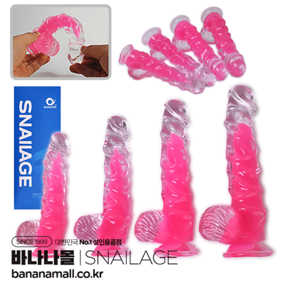 [흡착 딜도] 핑크 킬 딜도(Pink Keel Dildo) - 스네일(SNG_134) (SNA)