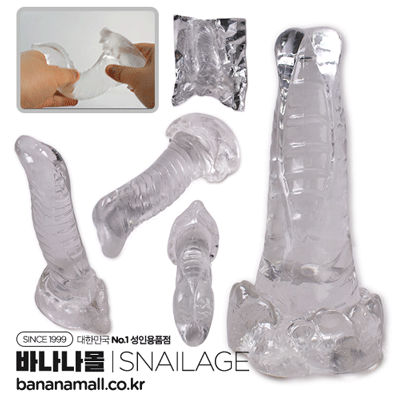 [흡착 딜도] 크리스탈 돌핀 딜도(Crystal Dolphin Dildo) - 스네일(SNG_170) (SNA)