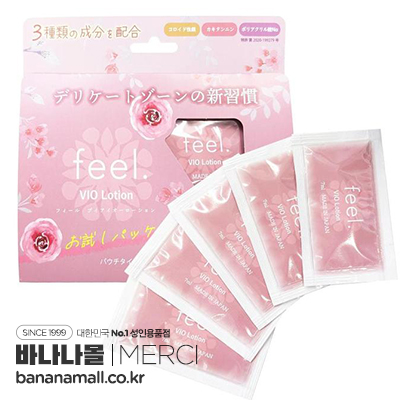 [일본 직수입] 필 브이아이오 로션 7ml×5개입(feel.VIO Lotion 7ml×5枚入) - 메르시(QD-0407/4570164480254) (NPR)