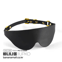 [SM 플레이] 레더 블라인드폴드(Leather Blindfold) - 업코(6971126860349)(BDM)