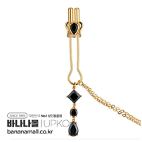 [SM 플레이] 크라운 앤드 댕글링 사이드 데커레이션 체인 니플 클램프스(Crown and Dangling Side Decorations Chain Nipple Clamps) - 업코(6971126860905)(BDM)