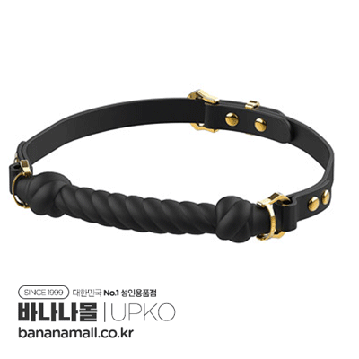[SM 플레이] 디자이어 포 마우스 본디지 컬렉션 낫 셰이프드 마우스 개그 블랙(Desire for Mouth Bondage Collection-knot-shaped Mouth Gag) - 업코(6971126865191)(BDM)