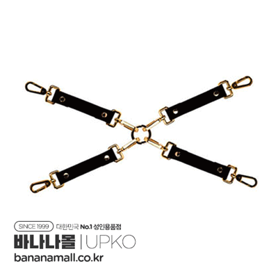 [SM 플레이] 본디지 부티크 레더 혹타이 블랙(Bondage Boutique Leather Hogtie Black) - 업코(6971126860257)(BDM)