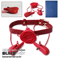 [10단 진동] 블러드 로즈 니플 클램프(Blood Rose Nipple Clamps) - HSY(20273) (HSY)
