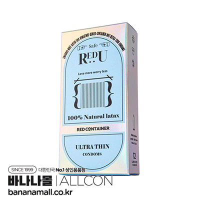 [초박형 콘돔] 레드U Safe 초박 12p (ALC)