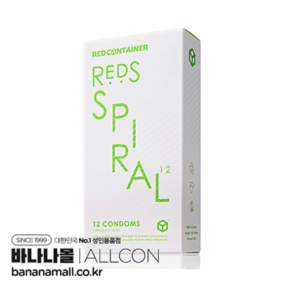 [나선형 콘돔] 레드S 오리지널 스파이럴 12p (ALC)