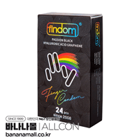 [손가락 콘돔] 핀돔 패션 블랙 히알루론산 그래핀 24p (ALC)