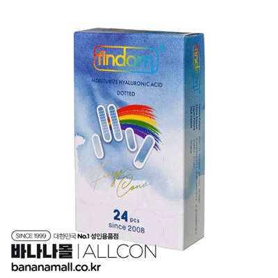 [손가락 콘돔] 핀돔 모이스처 히알루론산 도트 24p (ALC)
