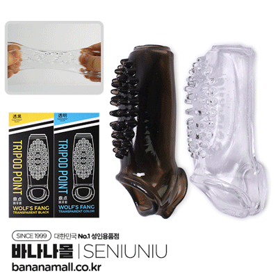 [특수콘돔] 트라이팟 포인트 슬리브(Tripod point Sleeve) - 써뉴뉴(6973823581787) (SNN)