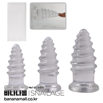 [애널 플레이] 클리어 스크류 애널 플러그(Clear Screw Anal Plug) - 스네일(SNG-A087) (SNA)