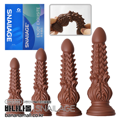 [흡착 딜도] 다크 초콜렛 딜도(Dark Chocolate Dildo) - 스네일(SNG-D190) (SNA)