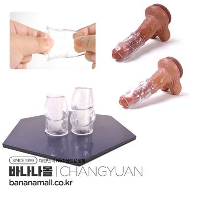 [특수콘돔] 크리스탈 티어 드롭 슬리브 (Crystal Tear Drop Sleeve) - 창웬(GTT05) (CHY)